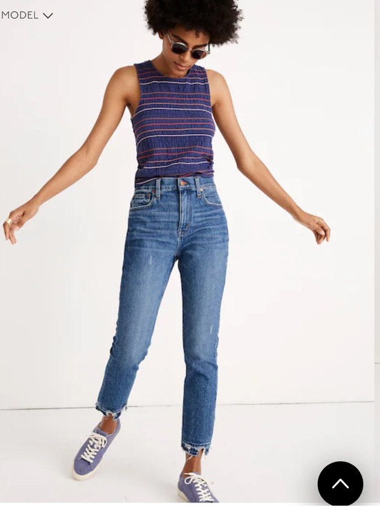 Madewell Denim - Madewell slim crop high-rise boy jeans